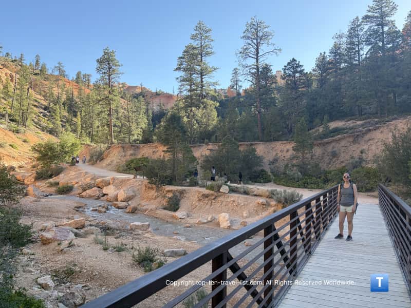 Tropic Ditch canal on the Mossy Cave trail at Bryce Canyon National Park 