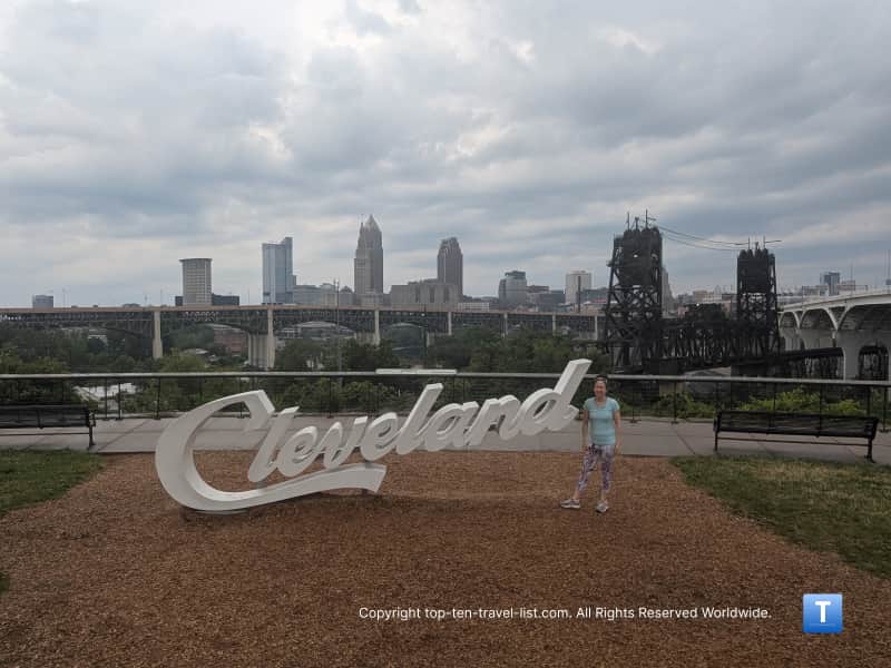 Cleveland script sign in Tremont