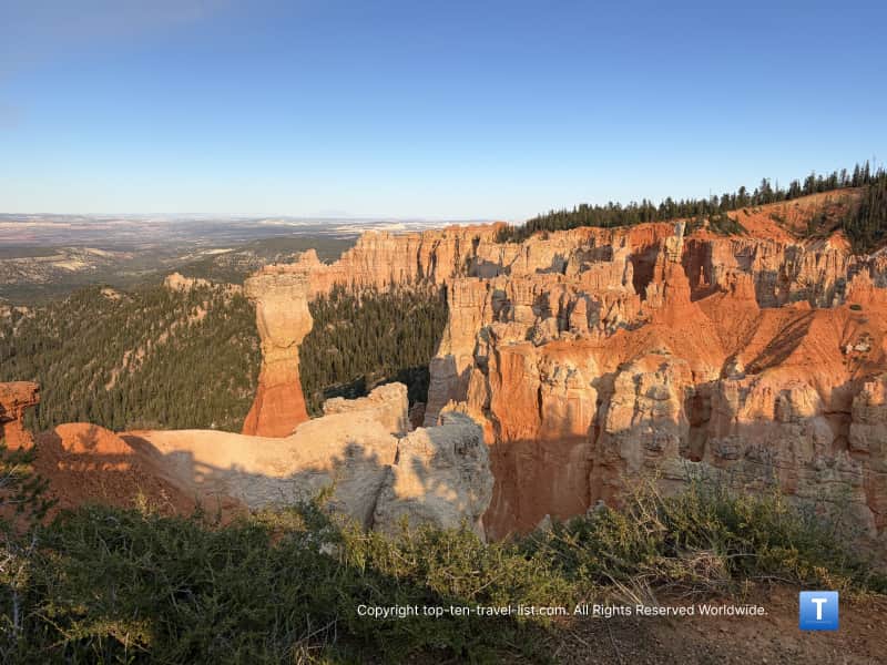 Unique hoodoo views at Agua Canyon overlook at Bryce Canyon National Park