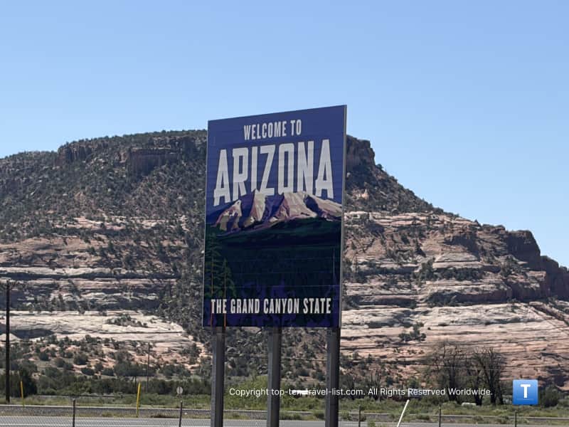 Welcome to Arizona sign