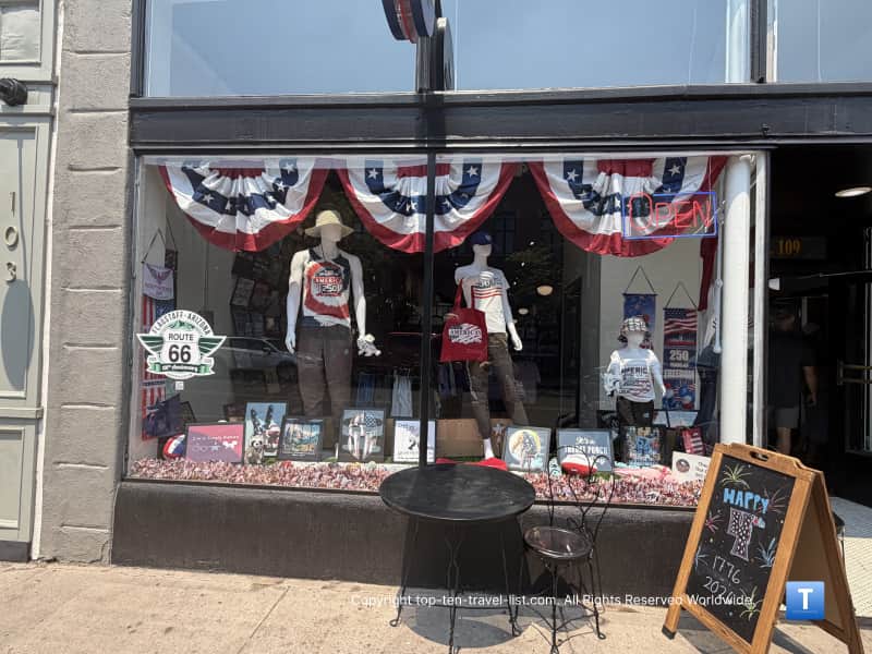 4th of July window display in Flagstaff
