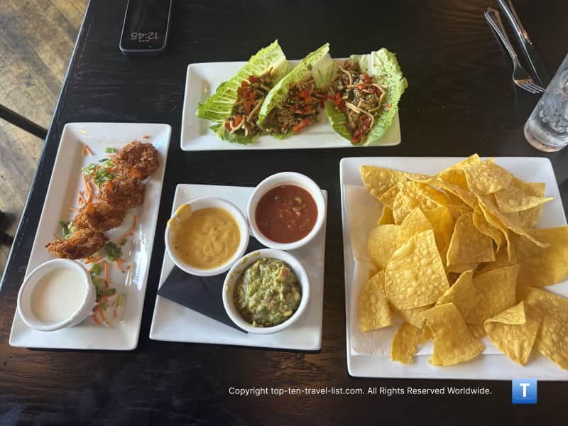 Appetizers at the Bistro St. Michael in downtown Prescott