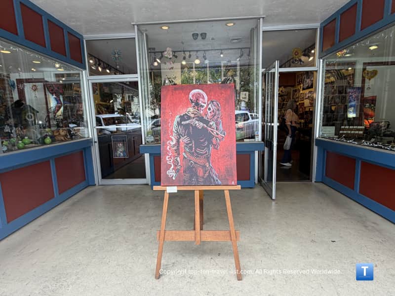 David Lozeau Day of the Dead artwork in Prescott, Arizona