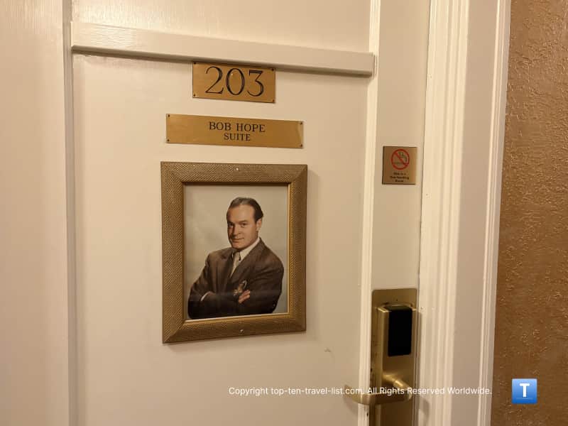Bob Hope suite at the Monte Vista in Flagstaff