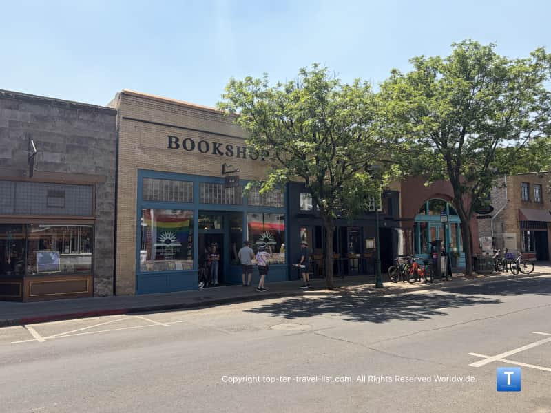 Bookshop in downtown Flagstaff