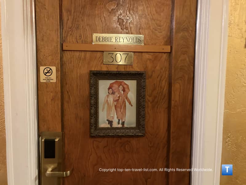 Debbie Reynolds room at the Monte Vista in Flagstaff
