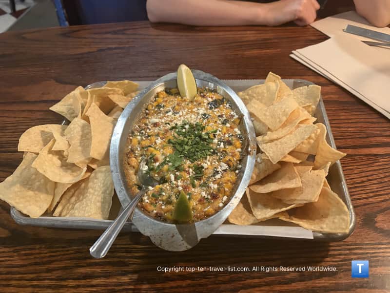 Elote dip at Beaver Street Brewery in Flagstaff