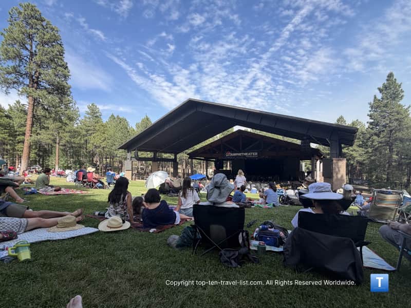 A Flag Fourth Symphony show at Fort Tuthill Park in Flagstaff
