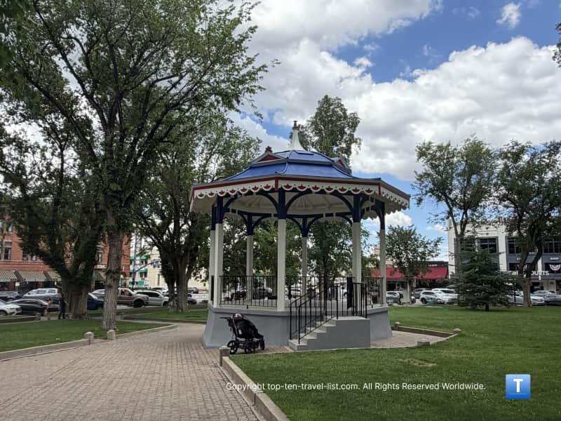 Historic gazebo at the Prescott courthouse