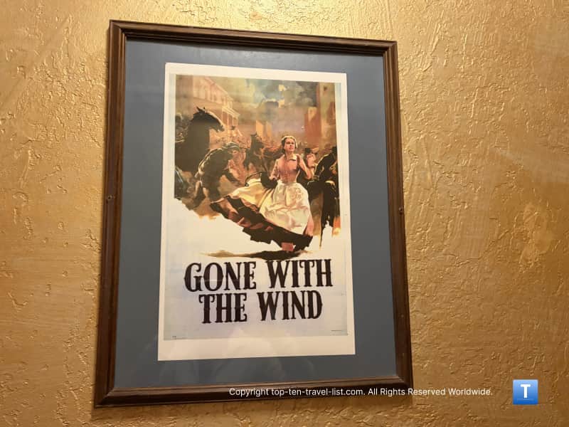 Gone with the Wind movie poster at the Monte Vista