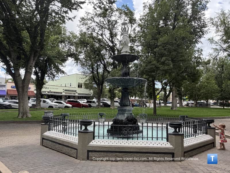 Lady Ermintrude fountain in Prescott