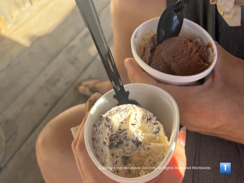 Ice cream at Old Bryce Town