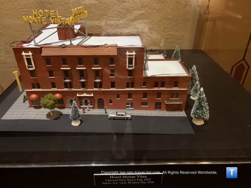 Model of the Monte Vista hotel