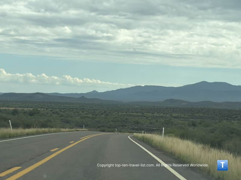 Mountain views driving into Prescott 