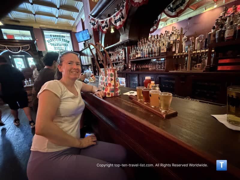 Sitting at the Palace Bar in Prescott, Arizona