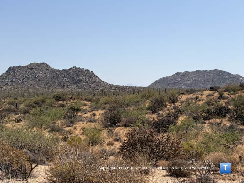 Mountain views on the Brown's Ranch Loop at the McDowell Sonoran Preserve in Scottsdale