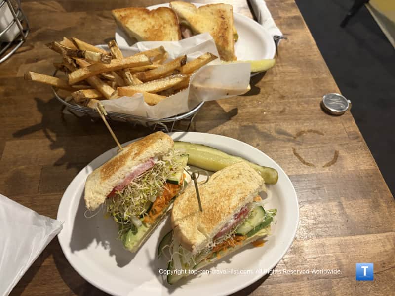 Sandwiches at Brandy's Cafe in downtown Flagstaff