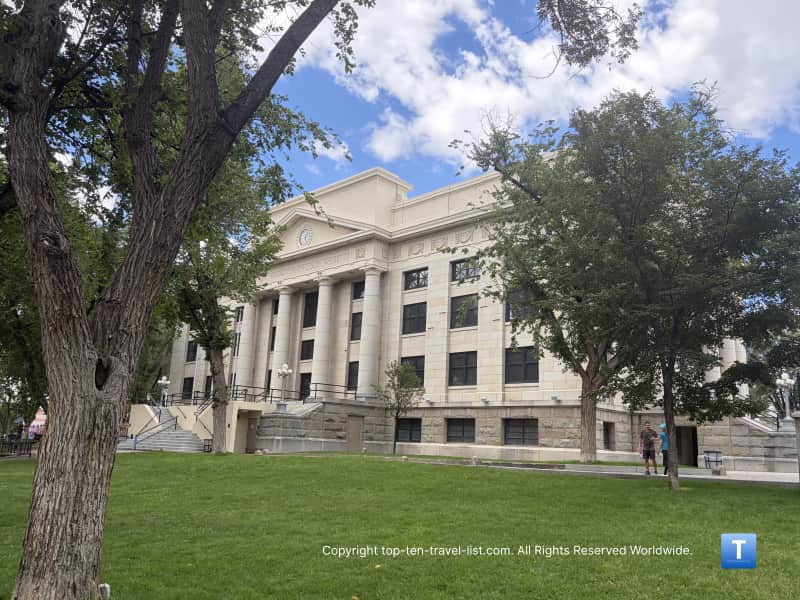 Side view of the Yavapai County Courthouse in Prescott