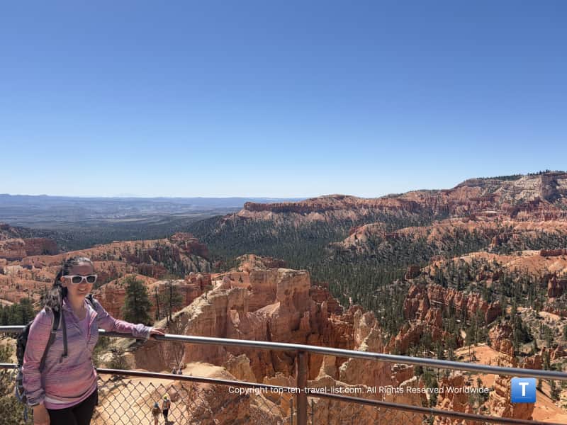 Great lookout at Sunrise Point at Bryce Canyon National Park