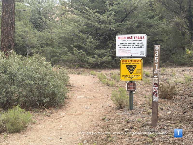 West Lake Trail 351 in the Prescott National Forest 