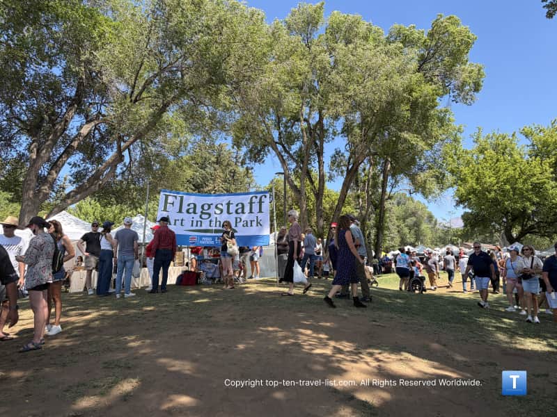 Flagstaff Art in the Park 4th of July weekend