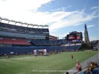 Running into Gillette Stadium: Finish at the 50 5k! - Top Ten Travel List