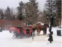Sleigh rides & Skating at Nestlenook Farm in Jackson, NH - Top Ten Travel List