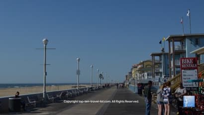 A Beautiful Boardwalk with Terrific Views in Ocean City, Maryland - Top Ten Travel List